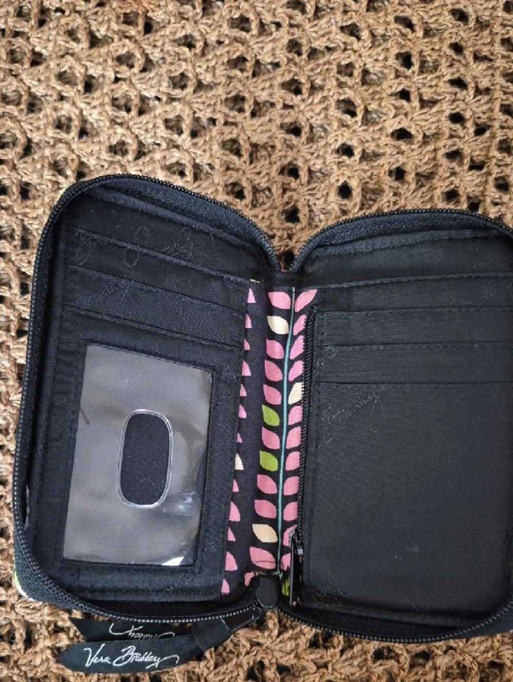 Vera Bradley Pink Floral Quilted Wallet & ID Holder Bundle - Picture 4 of 11